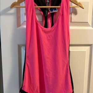 RBX Pink and Black Athletic Tank Top